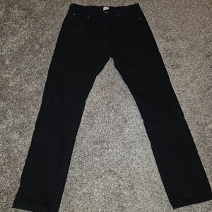 Dockers Men’s 32x32 Black Corduroy Pants Flat Front Straight Leg Classic